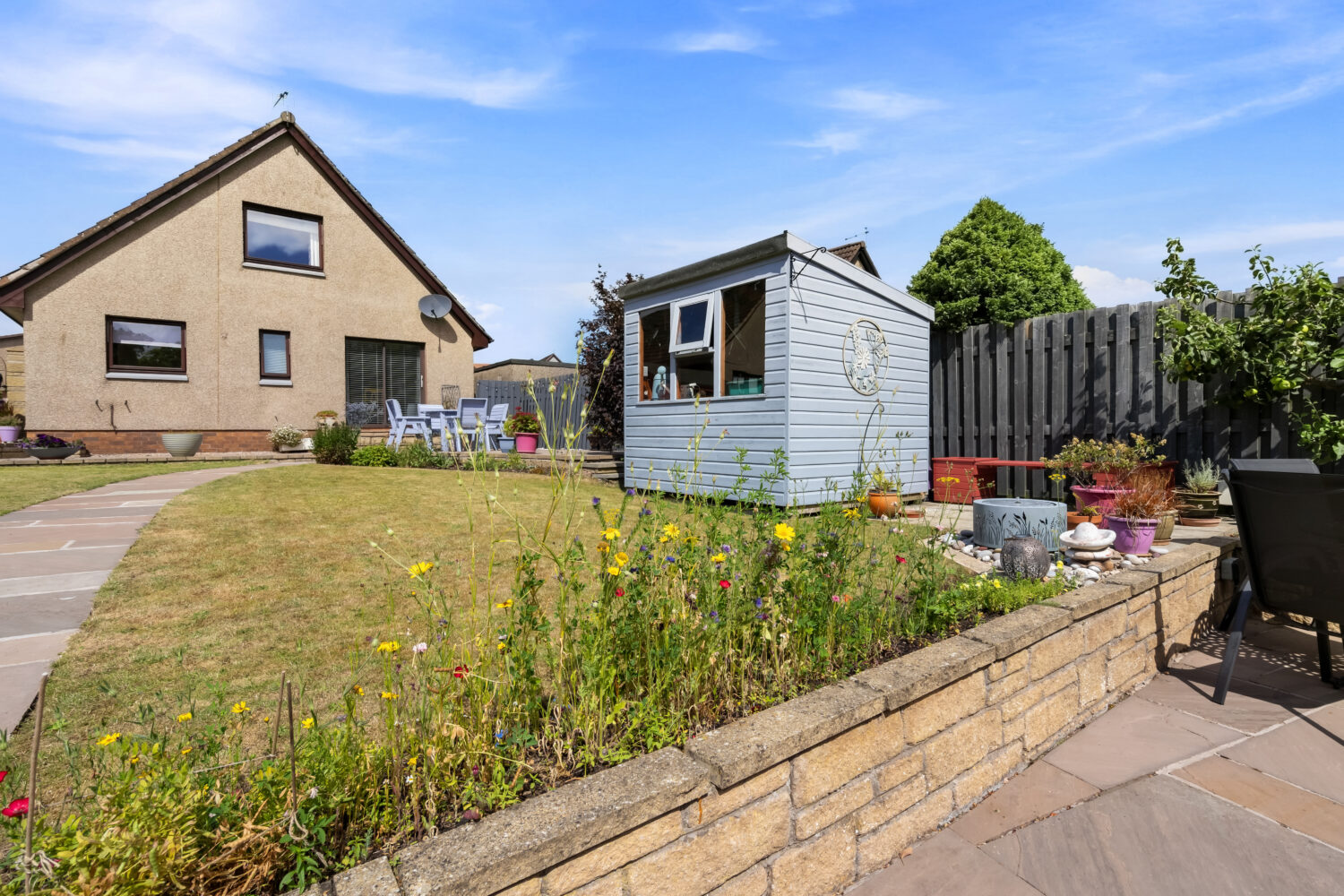 Rear with Shed
